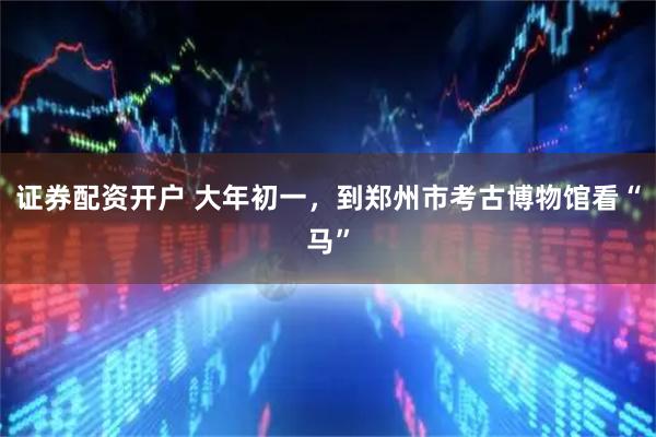 证券配资开户 大年初一，到郑州市考古博物馆看“马”